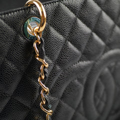 Chanel Caviar GST Grand Shopping Tote Black