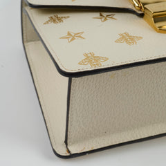Gucci Sylvie Top Handle White/Gold Print