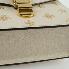Gucci Sylvie Top Handle White/Gold Print