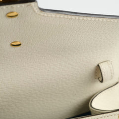 Gucci Sylvie Top Handle White/Gold Print