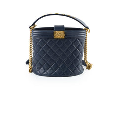 Chanel Boy Bucket Bag Navy 20B