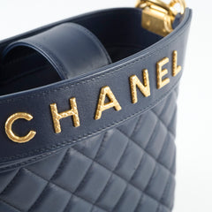 Chanel Boy Bucket Bag Navy 20B