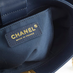Chanel Boy Bucket Bag Navy 20B