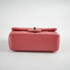 Chanel Pearly Pink Rectangular Mini Caviar 25 Series