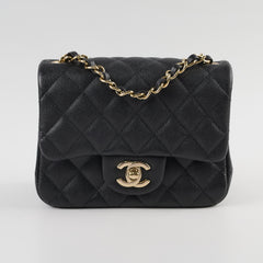 Chanel Caviar Mini Square Black