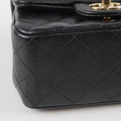 Chanel Caviar Mini Square Black