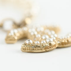 Chanel CC Logo Pearl Bracelet