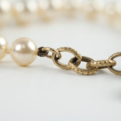 Chanel CC Logo Pearl Bracelet