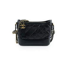 Chanel Small Gabrielle Calfskin Black