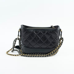 Chanel Small Gabrielle Calfskin Black
