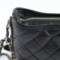 Chanel Small Gabrielle Calfskin Black
