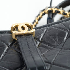 Chanel Small Gabrielle Calfskin Black