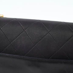Chanel Stitched Paris in Rome Messenger Bag Black