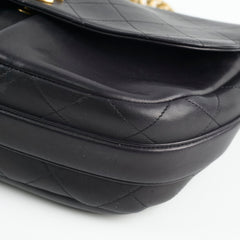 Chanel Stitched Paris in Rome Messenger Bag Black