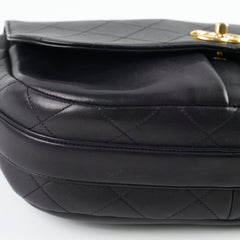 Chanel Stitched Paris in Rome Messenger Bag Black