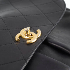 Chanel Stitched Paris in Rome Messenger Bag Black