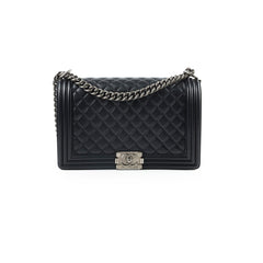 Chanel New Medium Lambskin Boy Black Series 22