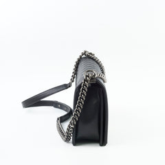 Chanel New Medium Lambskin Boy Black Series 22