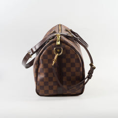 Louis Vuitton Speedy 30 Bandouliere Damier Ebene