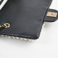 Chanel Pearl Mini Rectangular Bag Black 27 Series