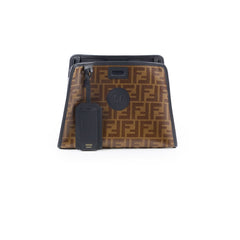Fendi Small Peekaboo Coated Canvas Zucca Defender Cover Black/Brown