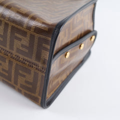 Fendi Small Peekaboo Coated Canvas Zucca Defender Cover Black/Brown