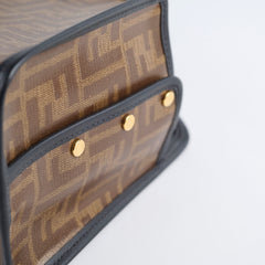 Fendi Small Peekaboo Coated Canvas Zucca Defender Cover Black/Brown