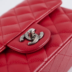 Chanel Mini Rectangular Caviar Red