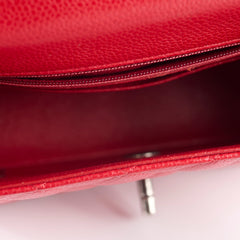 Chanel Mini Rectangular Caviar Red