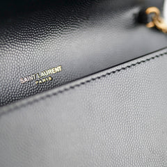 Saint Laurent Cassandra Wallet on Chain WOC Black
