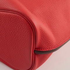 Hermes So Kelly 26 Red R Square Stamp