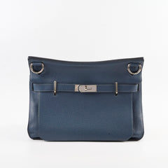 Hermes Jypsiere 34 Navy Square Q Stamp