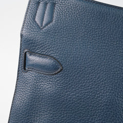 Hermes Jypsiere 34 Navy Square Q Stamp