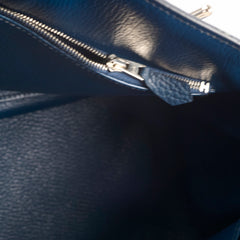 Hermes Jypsiere 34 Navy Square Q Stamp