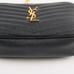 Saint Laurent Mini Lou Camera Bag Black