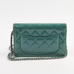 Chanel Wallet on Chain WOC Blue/Green/Turquoise
