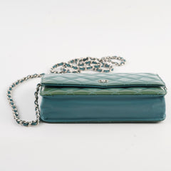 Chanel Wallet on Chain WOC Blue/Green/Turquoise