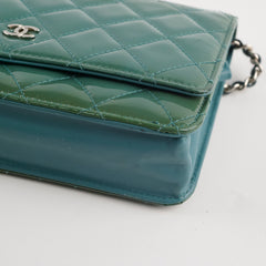 Chanel Wallet on Chain WOC Blue/Green/Turquoise