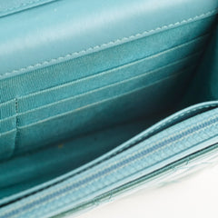 Chanel Wallet on Chain WOC Blue/Green/Turquoise