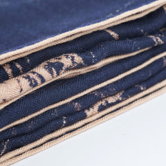 Hermes Pirouette Au Galop Cashmere Scarf Navy 140