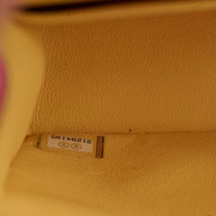 Chanel Small Double Classic Flap Pink/Yellow