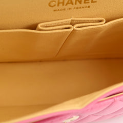 Chanel Small Double Classic Flap Pink/Yellow