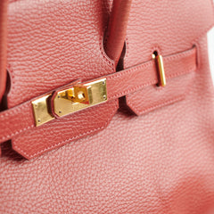 Hermes Hac Birkin 32 Rouge H Stamp 2004