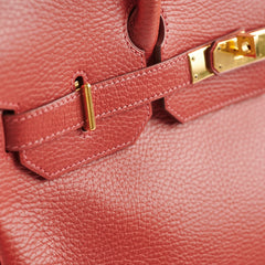 Hermes Hac Birkin 32 Rouge H Stamp 2004