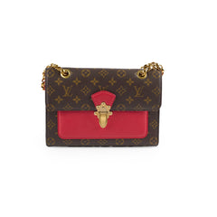 Louis Vuitton Victorie Chain Bag Monogram/Red