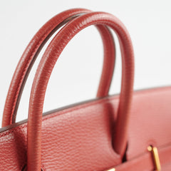 Hermes Hac Birkin 32 Rouge H Stamp 2004