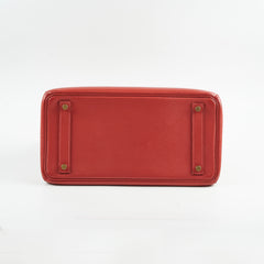 Hermes Hac Birkin 32 Rouge H Stamp 2004