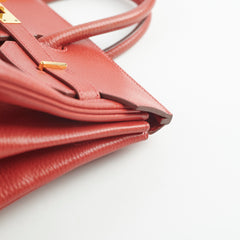 Hermes Hac Birkin 32 Rouge H Stamp 2004