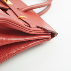 Hermes Hac Birkin 32 Rouge H Stamp 2004