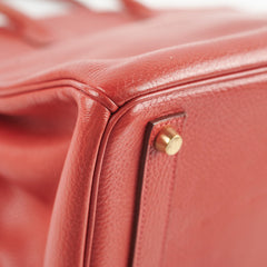 Hermes Hac Birkin 32 Rouge H Stamp 2004